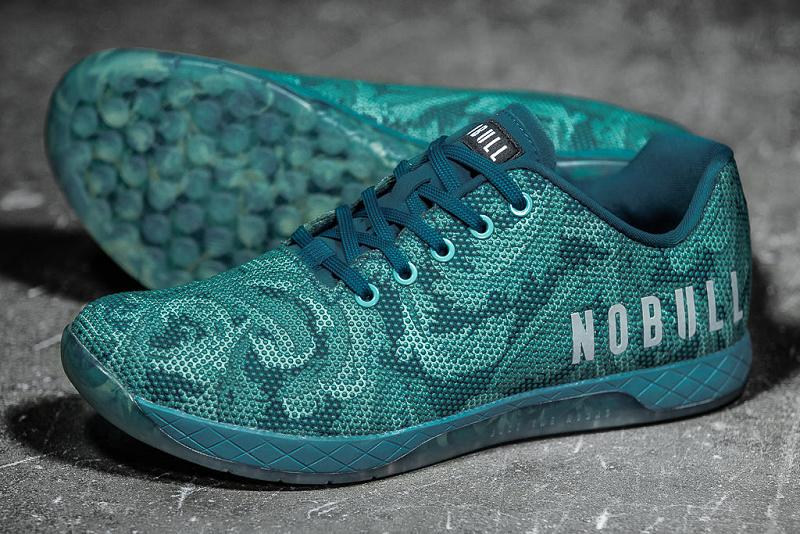 Women's Nobull Leaf Trainers Turquoise | SG V2848R